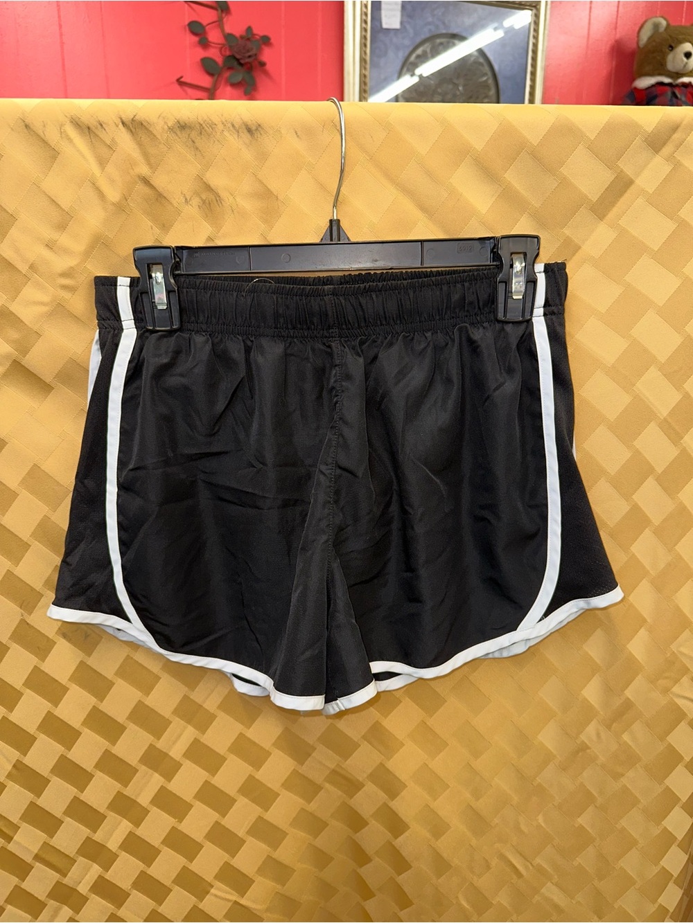 mark. Black Ladies Active Running Shorts with Elastic Waist